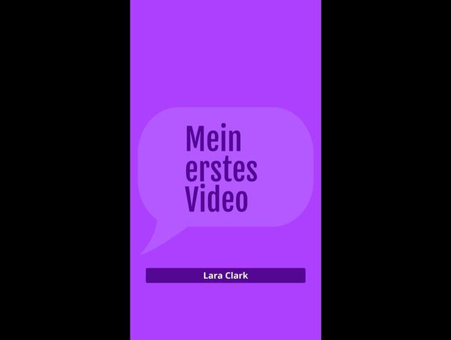 Mein erstes Video und gleich vor der Kamera masturbiert