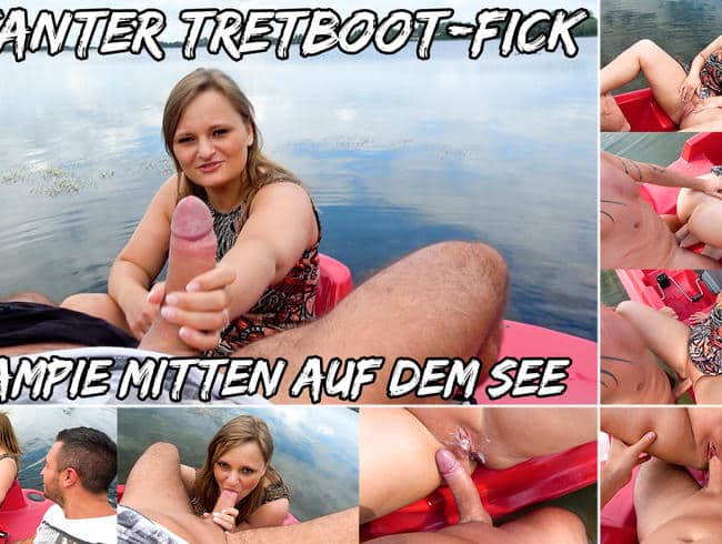 RISKANTER TRETBOOT-FICK CREAMPIE MITTEN AUF DEM SEE